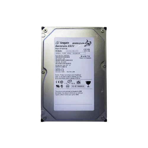 ST340016A-1 - Seagate BarraCuda ATA IV Series 40GB 7200RPM IDE Ultra ATA/100 (ATA-6) 2MB Cache (CE) 3.5-Inch Hard Drive