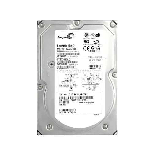 ST373207LC-1 - Seagate 73GB 10000RPM Ultra320 SCSI 8MB Cache 80-Pin 3.5-Inch Hard Drive