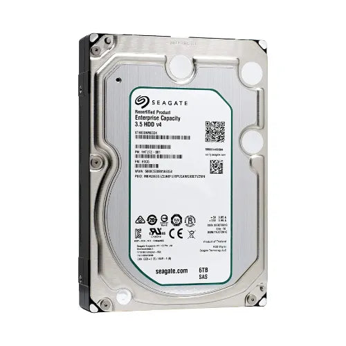 ST6000NM0034-DELL-CLE - Dell Enterprise Capacity V.4 6TB 7200RPM SAS 6Gb/s 128MB Cache (512e) 3.5-Inch Hard Drive