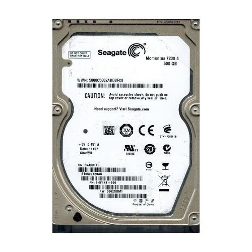 ST9500420AS-DELL - Dell Momentus 7200.4 Series 500GB 7200RPM SATA 3Gb/s 16MB Cache (CE) 2.5-Inch Hard Drive