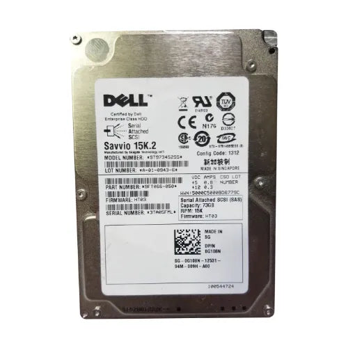 ST973452SS-DEL - Dell 73GB 15000RPM SAS 6Gb/s 16MB Cache 2.5-Inch Hard Drive