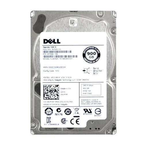 ST9900805SS-DEL - Dell 900GB 10000RPM SAS 6Gb/s 64MB Cache 2.5-Inch Hard Drive