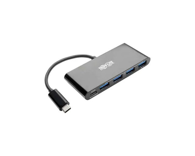 U460-004-4AB - Tripp Lite interface hub USB 3.2 Gen 2 (3.1 Gen 2) Type-C 5000 Mbit/s Black