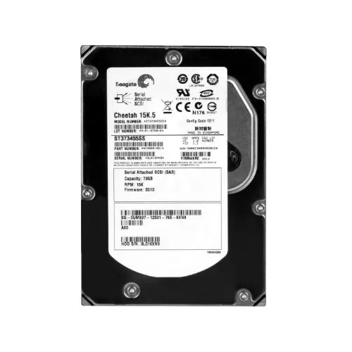 UM837-GEN - Dell 73GB 15000RPM SAS 3Gb/s 16MB Cache 3.5-Inch Hard Drive