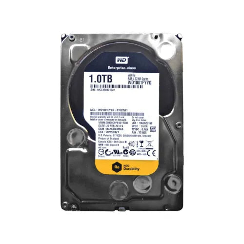 WD1001FYYG-DELL - Dell RE 1TB 7200RPM SAS 6Gb/s 32MB Cache (RoHS) 3.5-Inch Hard Drive