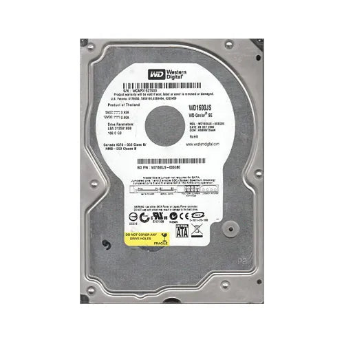 WD1600JS-DELL - Dell Caviar SE 160GB 7200RPM SATA 3Gb/s 8MB Cache 3.5-Inch Hard Drive