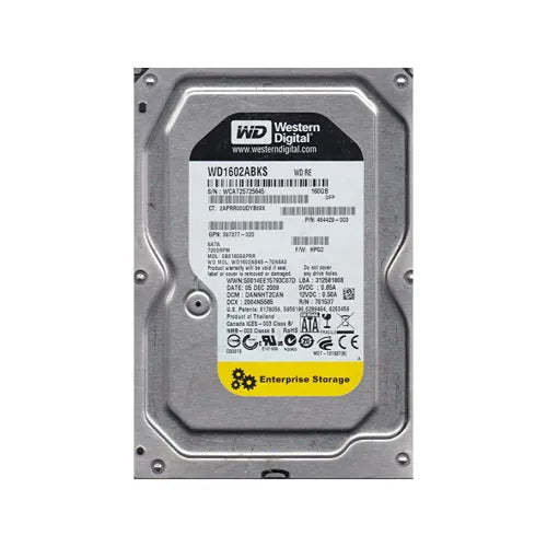 RE 160GB 7200RPM SATA 3Gb/s 8MB Cache RoHS 3.5-Inch Enterprise Hard Drive