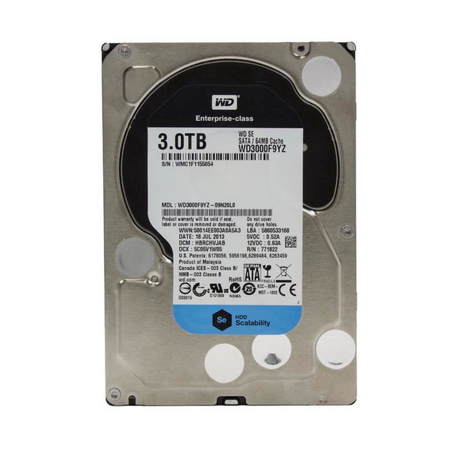 WD3000F9YZ - Western Digital Se 3TB SATA 6Gb/s 64MB Cache 3.5-inch Hard Drive