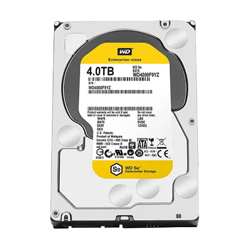 WD4000F9YZ-RFB - Western Digital SE 4TB 7200RPM SATA 6Gb/s 64MB Cache (RoHS) 3.5-Inch Hard Drive