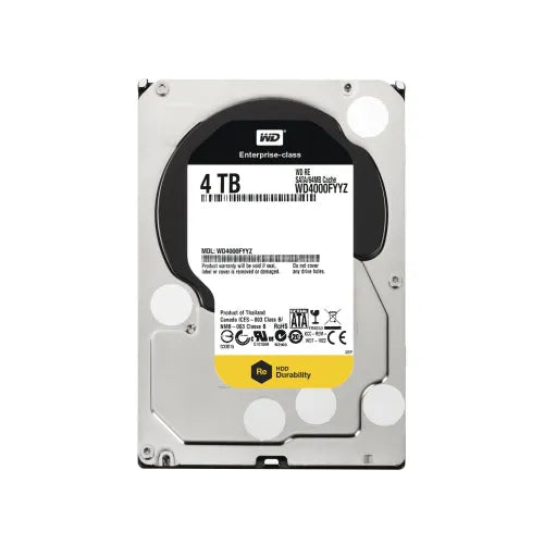 WD4000FYYZ-RFB - Western Digital RE 4TB 7200RPM SATA 6Gb/s 64MB Cache (512n) (RoHS) 3.5-Inch Hard Drive