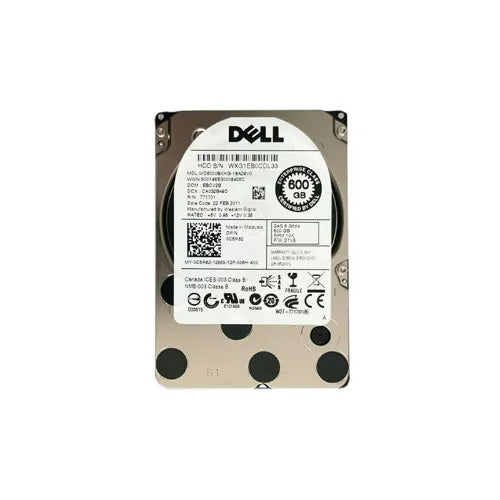 WD6000BKHG-18A29V0-DELL - Dell EqualLogic 600GB 10000RPM SAS 6Gb/s Hot-Swappable 2.5-Inch Hard Drive