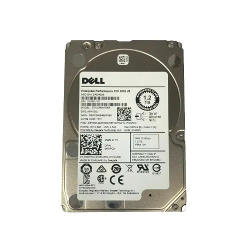 WXPCX-RFB - Dell 1.2TB 10000RPM SAS 12Gb/s Hot-Pluggable 512n 2.5-Inch Hard Drive with Tray for PowerEdge Server & PowerVault Storage Array
