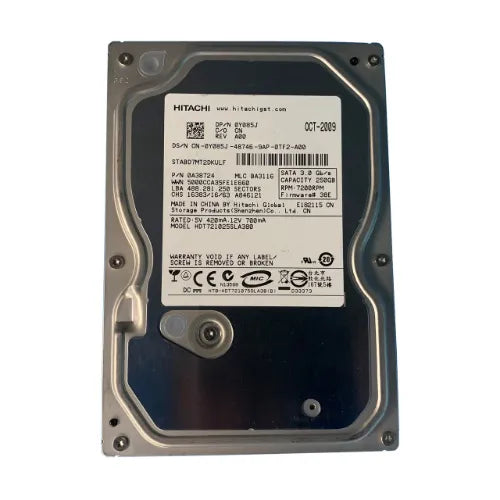Y085J-GEN - Dell 250GB 7200RPM SATA 3Gb/s 8MB Cache 2.5-Inch Hard Drive