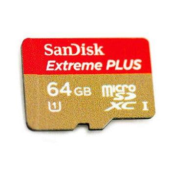 SanDisk - SDSDQX-064G-A46A - Extreme Plus 64GB Class 10 microSDXC UHS-I Flash Memory Card