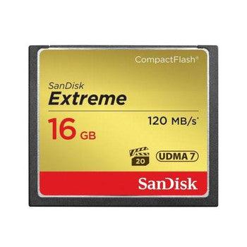 SanDisk - SDCFXS-016G-A46 - Extreme 16GB CompactFlash (CF) Memory Card
