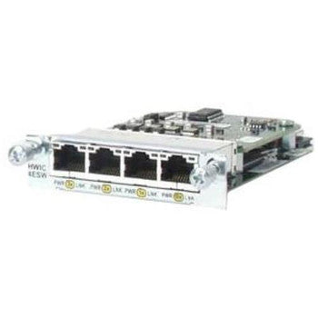 Cisco - HWIC-4ESW-POE-RF - 4-Ports RJ-45 10/100 HWIC with 4x PoE EtherSwitch