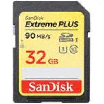 SanDisk - SDSDXWF-032G-GNC - Extreme Plus 32GB Class 10 Secure Digital High Capacity (SDHC) UHS-I Flash Memory Card