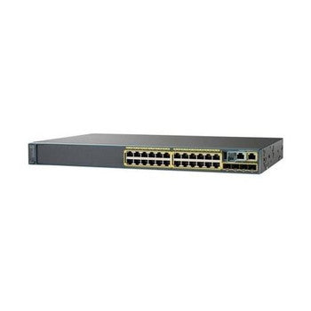 Cisco - WS-C2960X-24TS-LL-B2 - Cat2960-x 24-Ports 10/100/1000Base-T RJ-45 Manageable Layer2 Rack-mountable 1U and Desktop Switch with 4x SFP Expansion Slo
