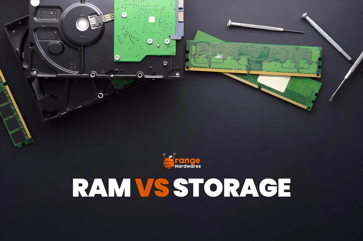 Compare Memory Storage RAM vs Storage: Differences between Memory and Storage – Orange Hardwares