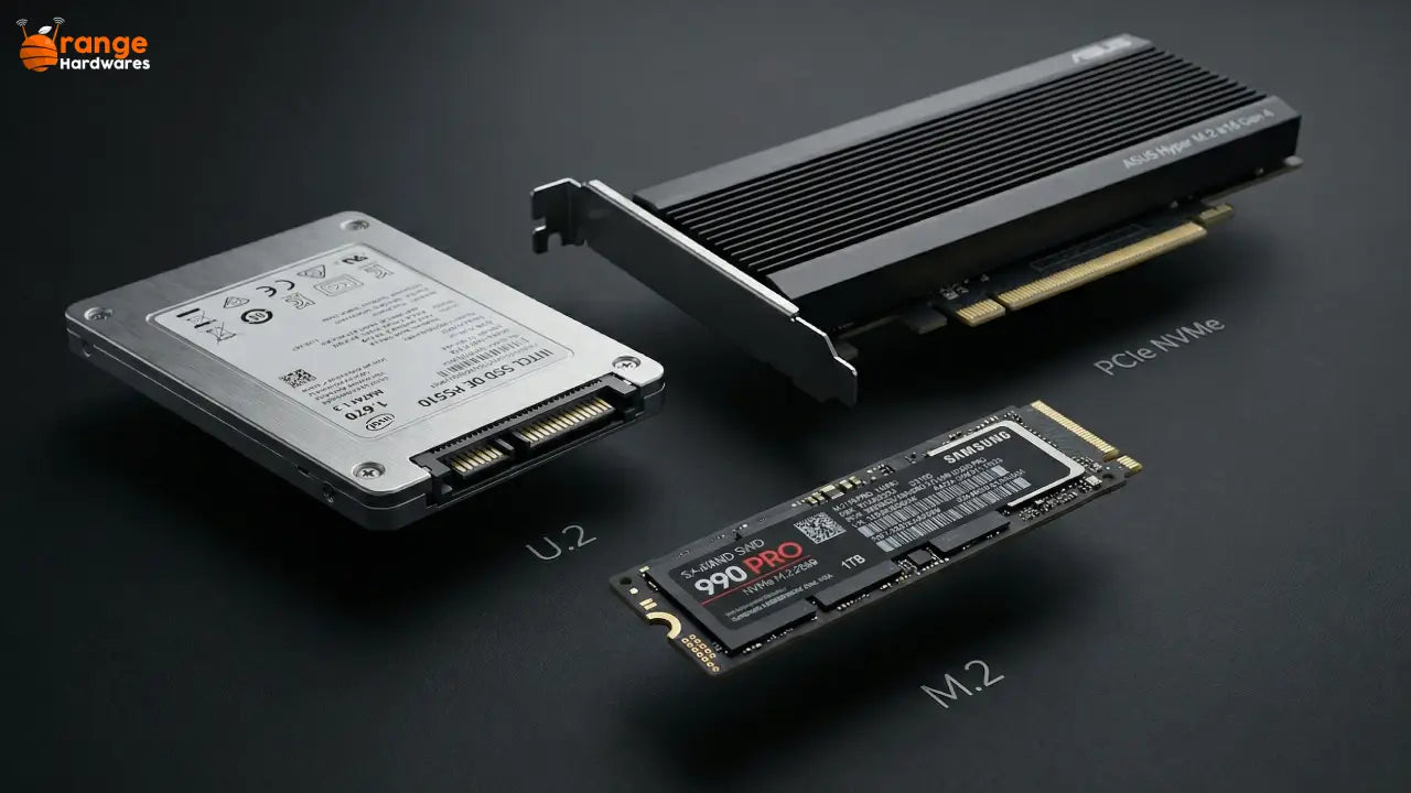 U.2 vs M.2 vs PCIe NVMe SSDs