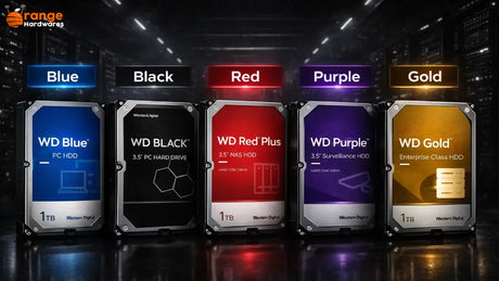 WD Hard Drive Colors Explained: Blue, Black, Red, Purple, Gold Comparison