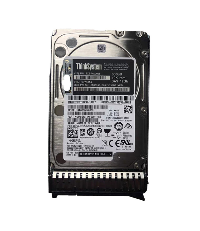 600GB SAS 12Gb/s 10000RPM 512n Hot-Swappable 2.5-inch Hard Drive