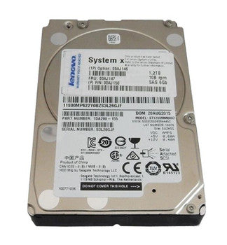 Lenovo - 01GV606 - 1.2TB 10000RPM SAS 2.5-inch Internal Hard Drive