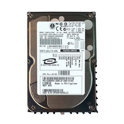 03R854 Dell 146GB 10000RPM Ultra320 SCSI 8MB Cache 68-Pin 3.5-Inch Hard Drive