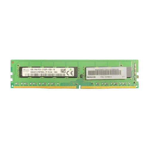 03T6810 Lenovo 4GB DDR4-2133MHz PC4-17000 ECC Unbuffered UDIMM CL15 1Rx8 1.2V 288-Pin Memory Module