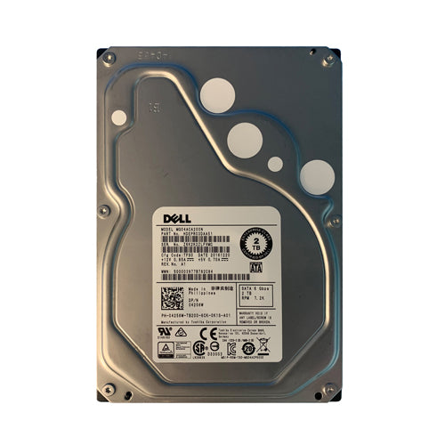 04256W Dell 2TB 7200RPM SATA 6Gb/s Hot-Pluggable (512n) 3.5-Inch Hard Drive with Tray for PowerEdge Server