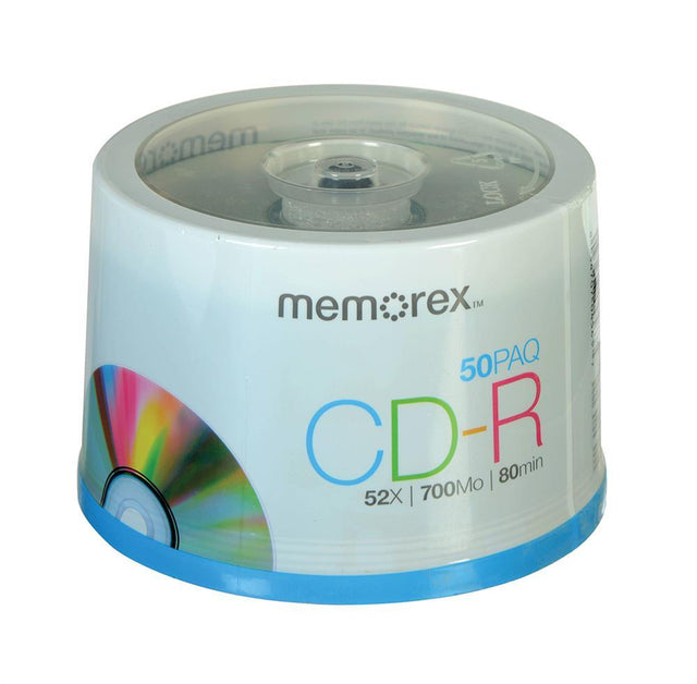 04563-B2 Memorex CD-R Discs 700MB/80min 52x