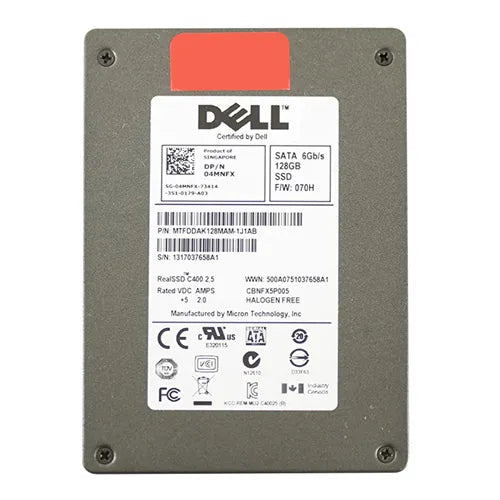 04MNFX Dell 128GB Multi-Level Cell SATA 6Gb/s 2.5-Inch Solid State Drive for Latitude Notebooks