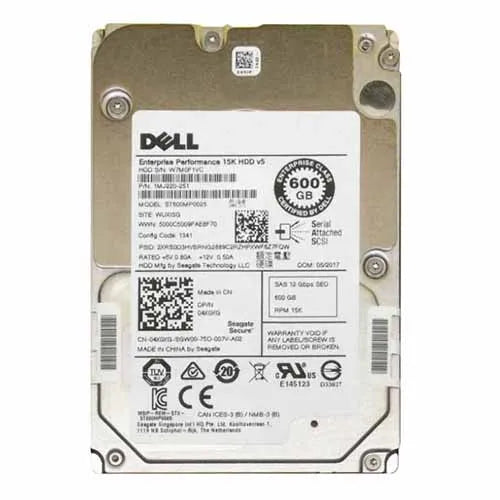 04X0XG Dell 600GB 15000RPM SAS 12Gb/s Hot-Pluggable (SED) 2.5-Inch Hard Drive for PowerEdge Servers