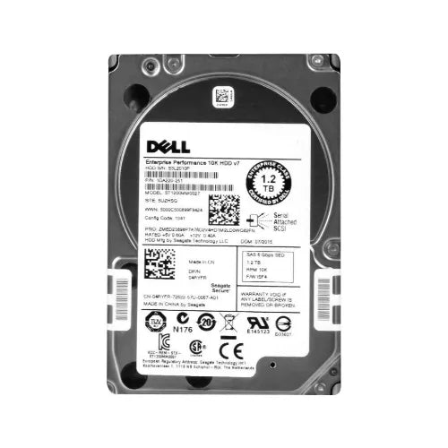 1.2TB 10000RPM SAS 6Gb/s Hot-Pluggable 64MB Cache 2.5-Inch Hard Drive with Tray for PowerEdge Server & PowerVault Storage Array