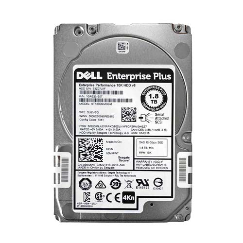 05MMWT Dell 1.8TB 10000RPM SAS 12Gb/s 2.5-Inch Hard Drive