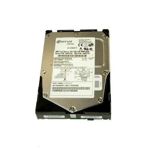 36.4GB 15000RPM Ultra160 SCSI 80-Pin Hot Swappable 3.5-Inch Hard Drive with Tray