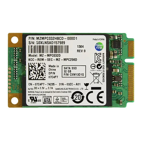 07C4P7 Dell 32GB Multi-Level Cell SATA 6Gb/s mSATA 1.8-Inch Solid State Drive