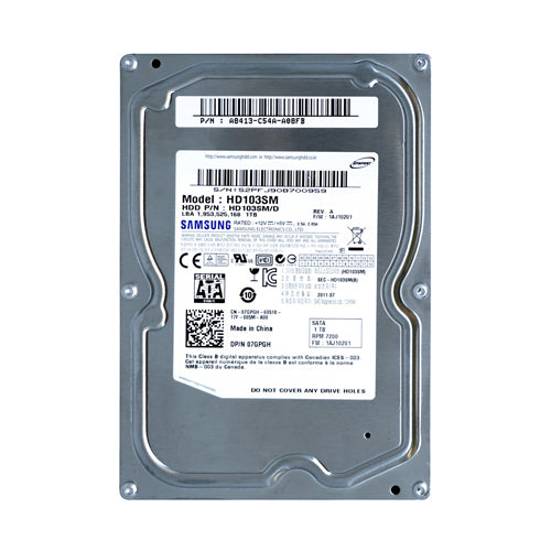 07GPGH Dell 1TB 7200RPM SATA 6Gb/s 32MB Cache Hard Drive