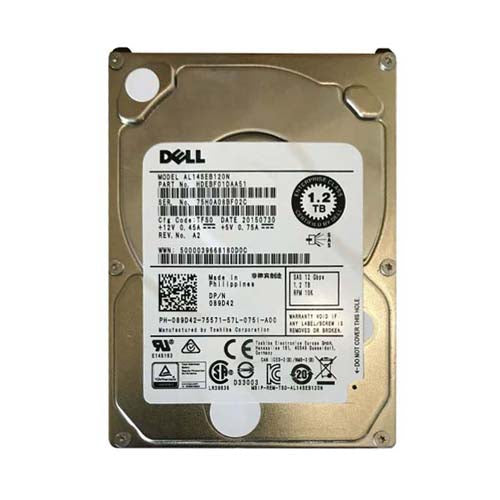 089D42 Dell 1.2TB 10000RPM SAS 12Gb/s Hot-Pluggable (512n) 3.5-Inch Hard Drive with Tray for PowerEdge Server & PowerVault Storage Array