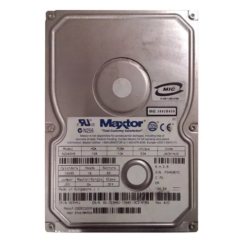 097HYJ Dell 20GB 7200RPM ATA/IDE 2MB Cache 3.5-Inch Hard Drive