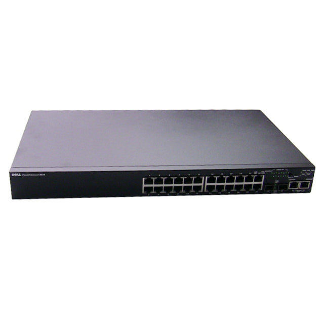 0CM244 - Dell PowerConnect 3524 24 x Ports 10/100Base-TX + 2 x Ports GE + 2 x Ports SFP Shared + 2 x Ports Layer 3 Managed 1U Rack-Mountable Stackable Fast Ethernet Network Switch