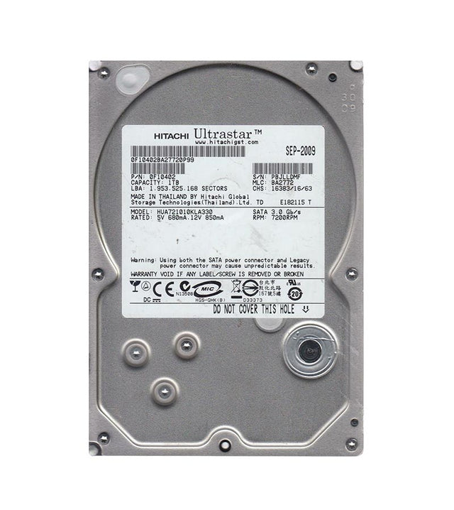 Ultrastar A7K1000 Series 1TB 7200RPM SATA 3Gb/s 32MB Cache 3.5-Inch Hard Drive