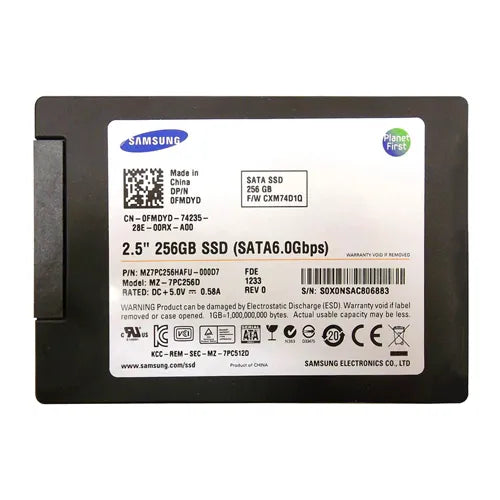 0FMDYD Dell 256GB Multi-Level Cell SATA 6Gb/s 2.5-Inch Solid State Drive for Latitude Notebooks