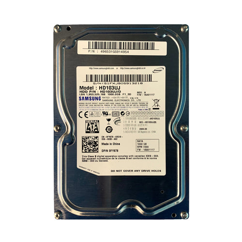 0FY878 Dell 1TB 7200RPM SATA 3Gb/s 32MB Cache 3.5-Inch Hard Drive