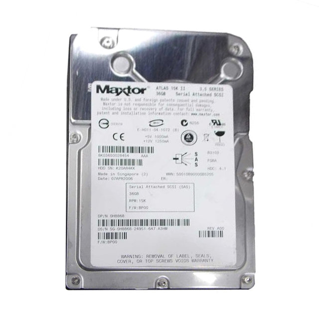 36GB 15000RPM SAS 3Gb/s Hot-Swappable 16MB Cache 3.5-Inch Hard Drive