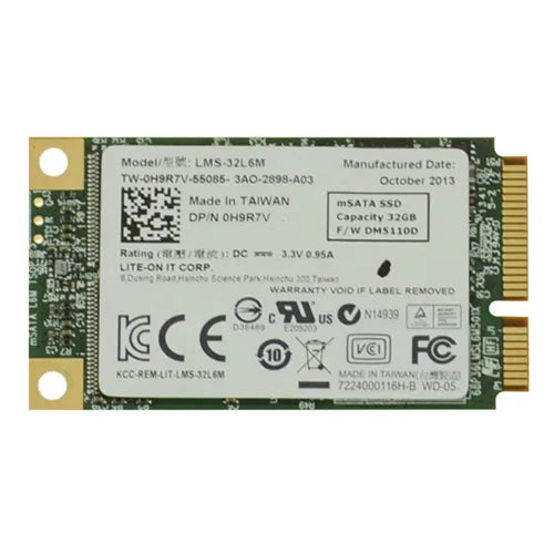 0H9R7V Dell 32GB Multi-Level Cell PCI Express mSATA 1.8-Inch Solid State Drive