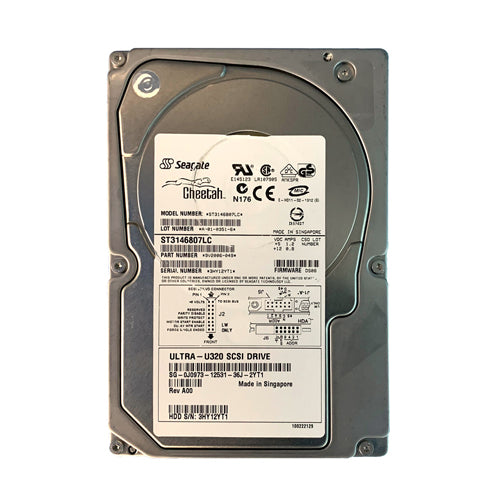 0J0973 Dell 146GB 10000RPM Ultra320 SCSI Hot-Pluggable 8MB Cache 3.5-Inch Hard Drive with Tray for PowerEdge Server & PowerVault Storage Array