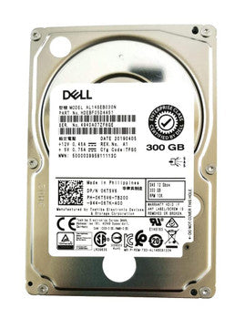 Dell - 0KT5V6 - 300GB 10000RPM SAS 12Gbps 128MB Cache (512n) 2.5-Inch Internal Hard Drive
