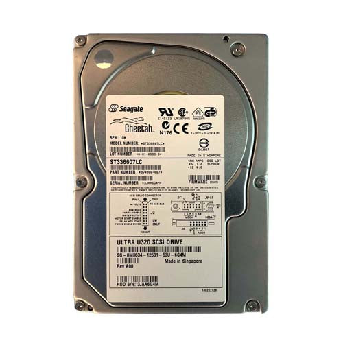 0M3634 Dell 36GB 10000RPM Ultra320 SCSI Hot-Pluggable 80-Pin 3.5-Inch Hard Drive for PowerEdge Servers