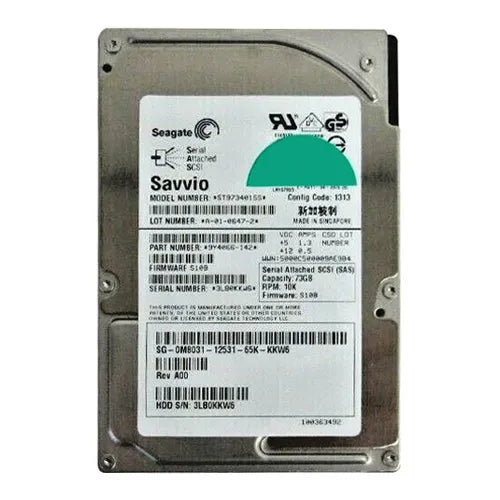 0M8031 Dell 73GB 10000RPM SAS 3Gb/s Hot-Pluggable 8MB Cache 2.5-Inch Hard Drive